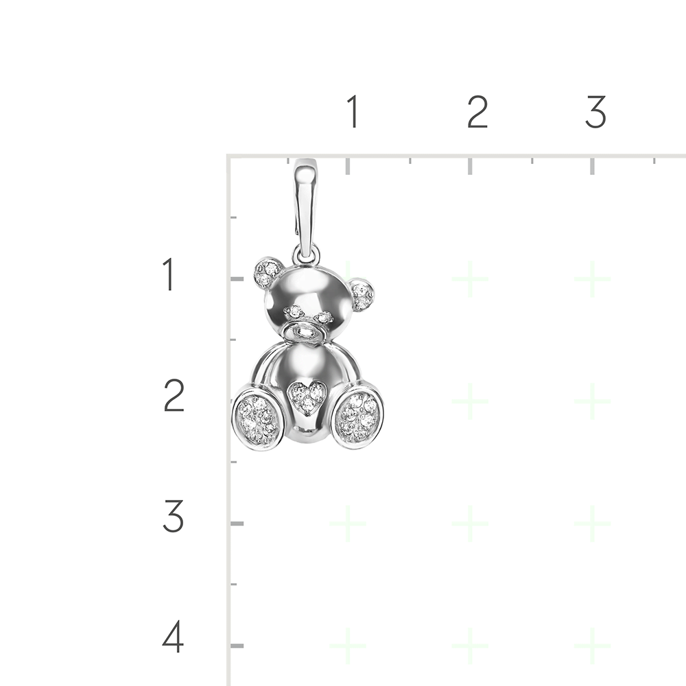 Серебряная подвеска с фианитами от интернет магазина JEWELIN