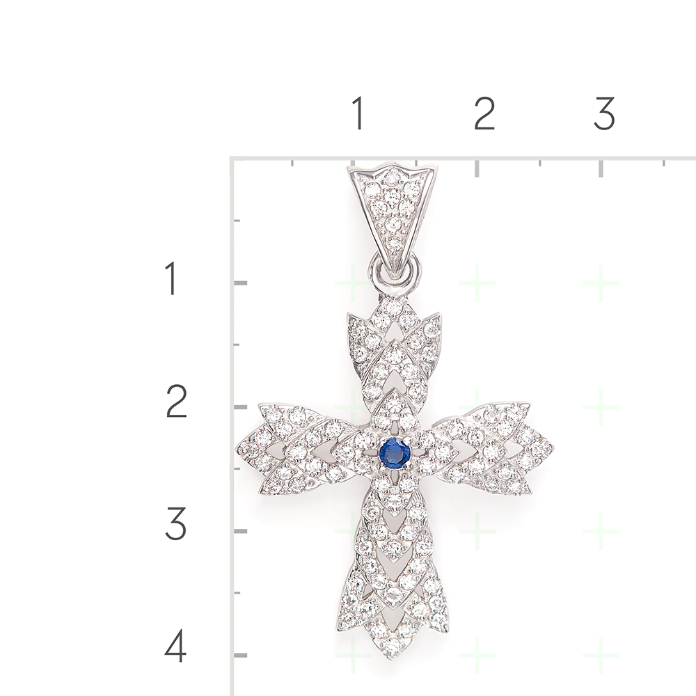Серебряная подвеска с фианитами от интернет магазина JEWELIN