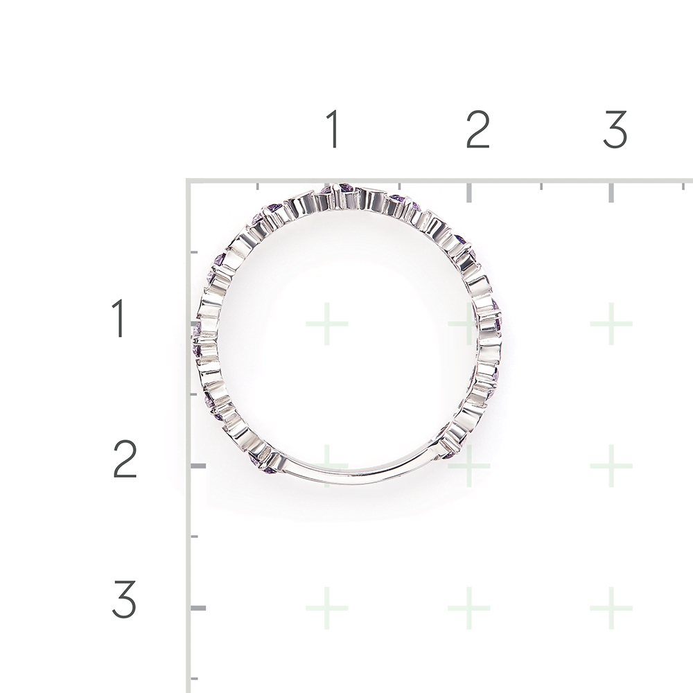 Серебряное кольцо с фианитами от интернет магазина JEWELIN