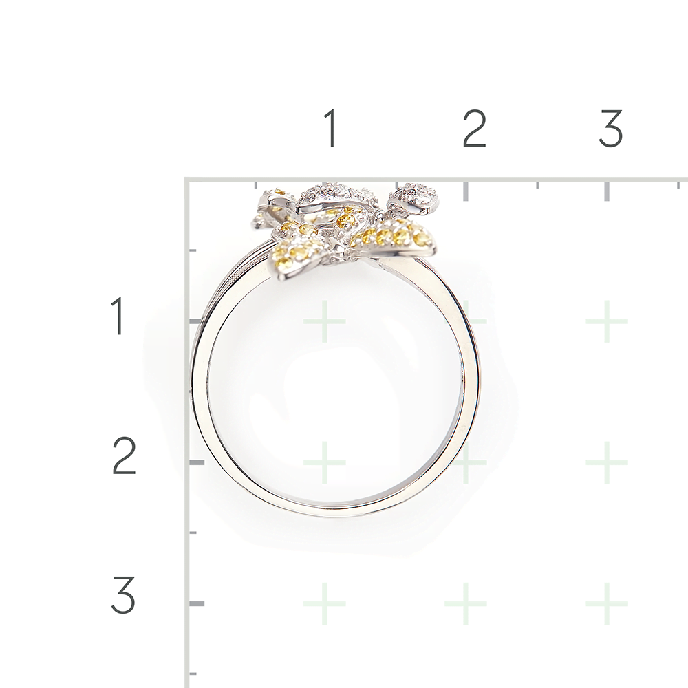 Серебряное кольцо с фианитами от интернет магазина JEWELIN