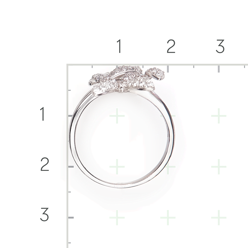 Серебряное кольцо с фианитами от интернет магазина JEWELIN