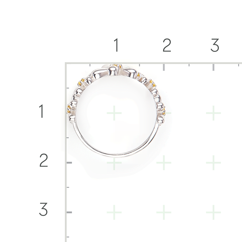 Серебряное кольцо с фианитами от интернет магазина JEWELIN