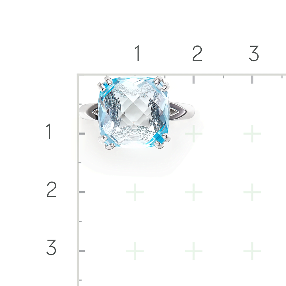 Серебряное кольцо с топазом от интернет магазина JEWELIN