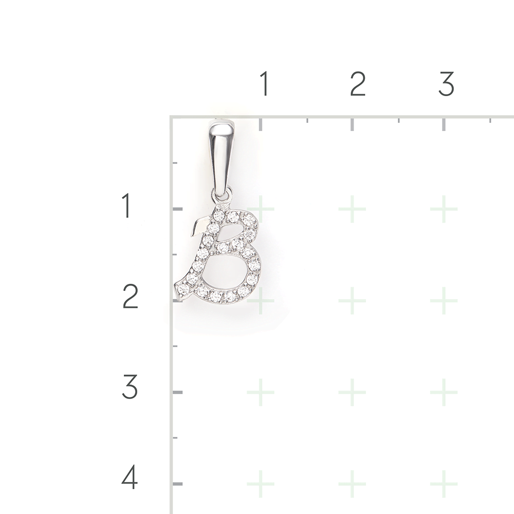 Серебряная подвеска с фианитами от интернет магазина JEWELIN