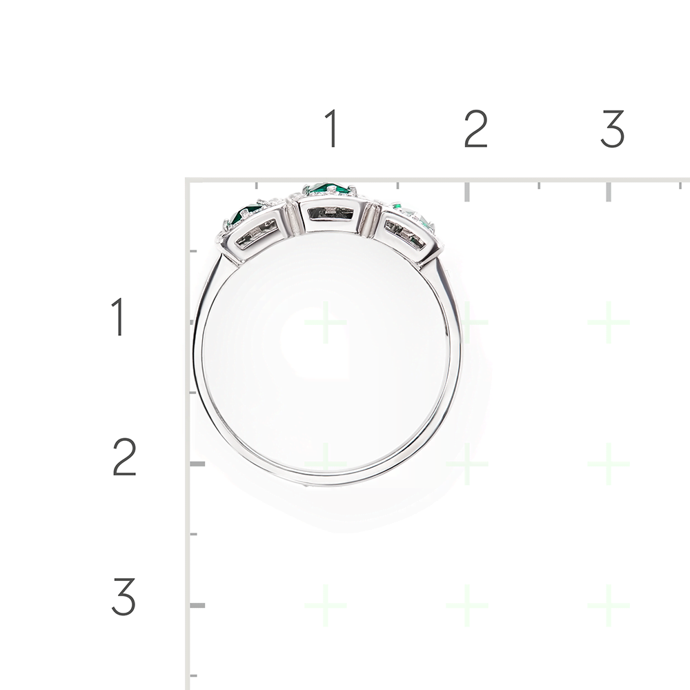 Серебряное кольцо с фианитами от интернет магазина JEWELIN