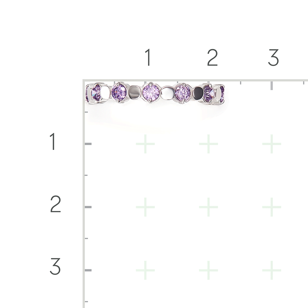 Серебряное кольцо с фианитами от интернет магазина JEWELIN