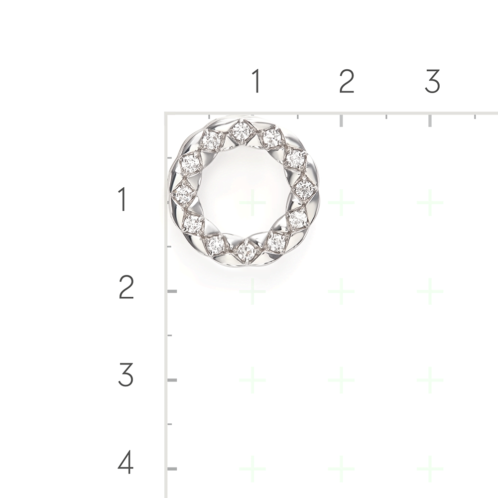 Серебряная подвеска с фианитами от интернет магазина JEWELIN