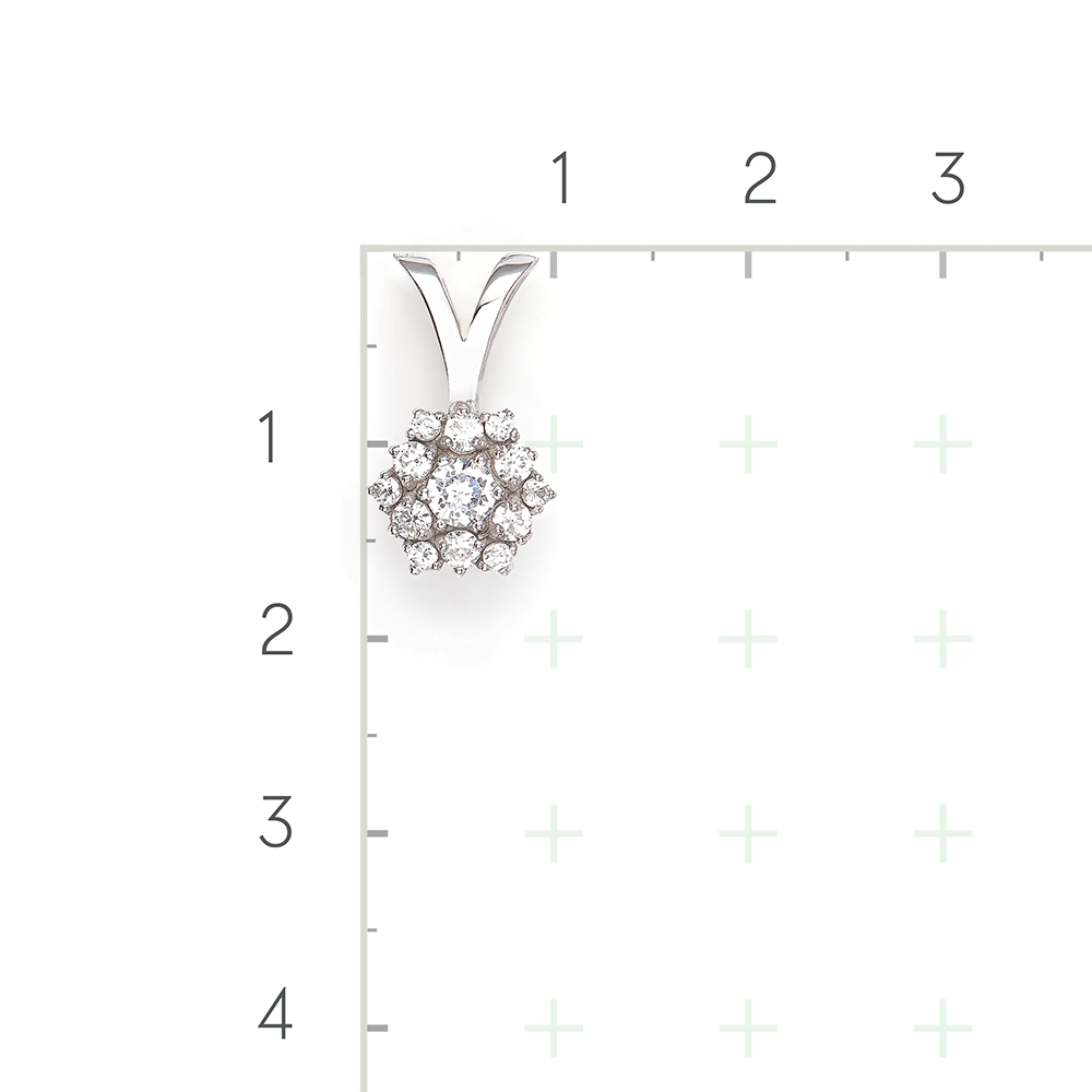 Серебряная подвеска с фианитами от интернет магазина JEWELIN