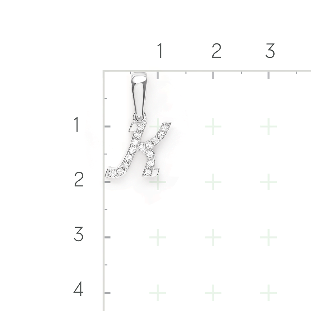 Серебряная подвеска с фианитами от интернет магазина JEWELIN