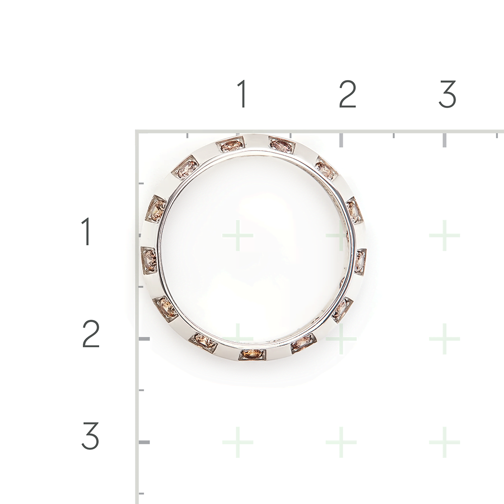 Серебряное кольцо с фианитами от интернет магазина JEWELIN